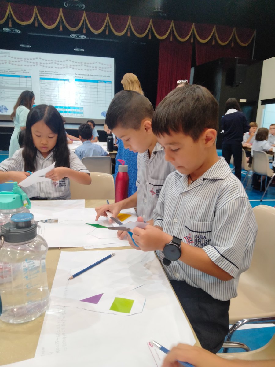 DBS_Year3's tweet photo. What a fantastic coronation themed maths event! We enjoyed solving problems related to the coronation including the 4 operations, money and shape #BeginsatDBSEH #ProudlyTaaleem @DubaiBritishEH https://t.co/MA4lZmXo1M