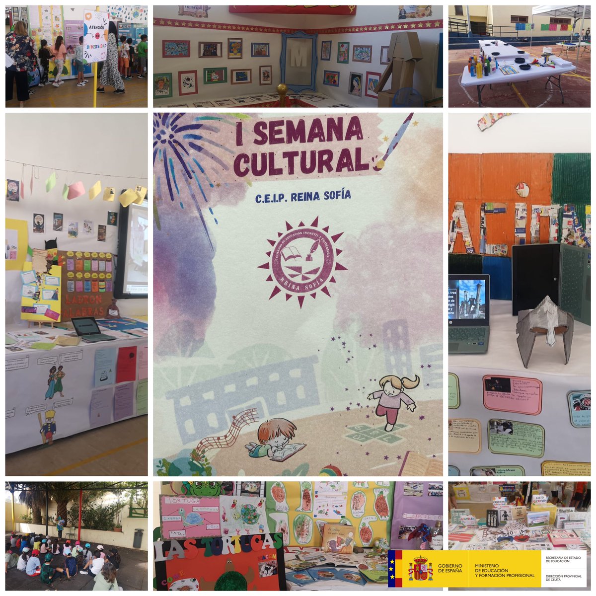 upeceuta's tweet image. El CEIP Reina Sofía celebra su I Semana Cultural. 

#MEFP #UPE #DPCeuta #2023 #semancultural