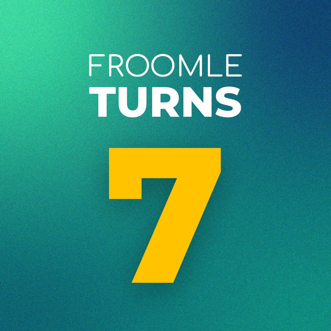 Happy 7th birthday to us! 🥳

Froomle has grown and evolved in many ways over the past 7 years, but we are incredibly proud of everything we have accomplished. None of it would be possible without our super team of people, both past and present, from all over the globe.