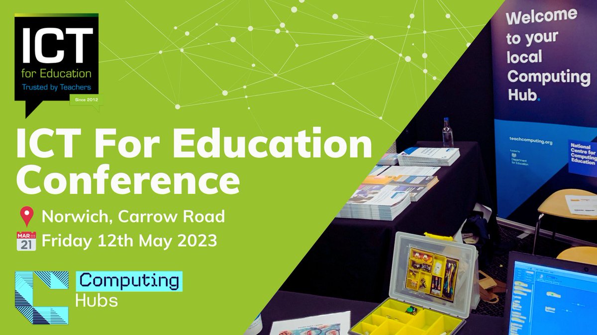 We are delighted to be attending the @ICTforEducation conference on 12 May! 🖥️ This is a fantastic opportunity for education professionals to get hands-on with the latest education-focused technologies & listen to keynote speakers. Register for FREE: bit.ly/3NKdMGD ☕