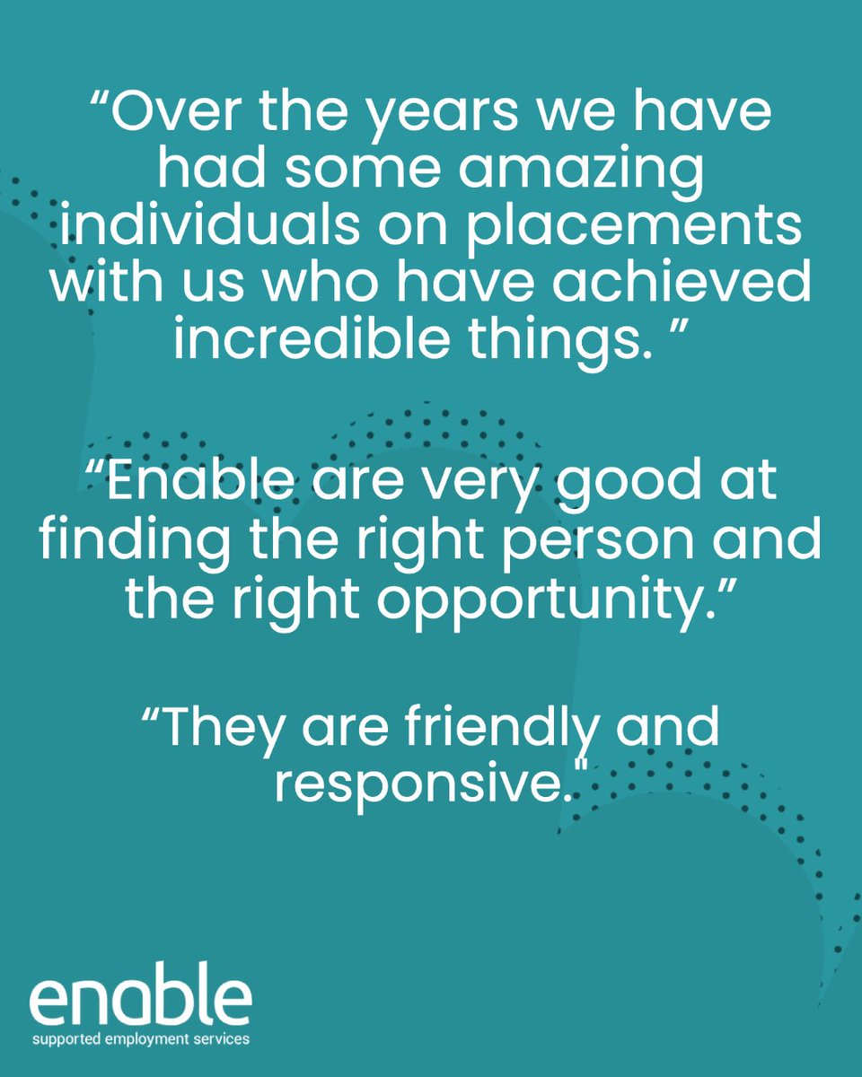 Shropshire Museums and Archives have been working with Enable for a number of years, offering supported internships for individuals on the Step Up programme.

Here's how they found working with us.

Are you an employer? Request a call back here: orlo.uk/cIkZv