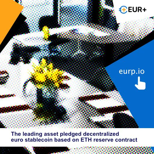 EURP_official's tweet photo. Say goodbye to uncertainty and hello to stability! Our Euro stablecoin ensures your ETH assets stay steady in any market conditions. 

Minting them: https://t.co/za1VQNVwWr
🔗Telegram: https://t.co/5qxPlLyAlL 

#ETH #EuroStablecoin #InvestmentStability https://t.co/cfF7ybZJPV