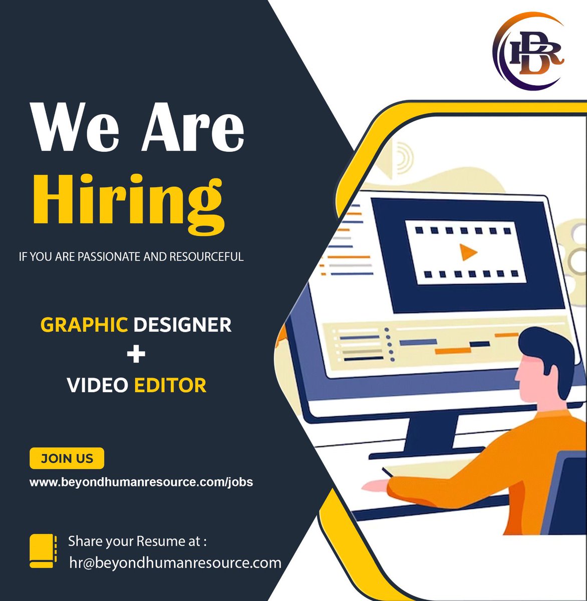 We’re hiring for #Graphic + #Video #Editor for a leading retail brand. Someone with 2+ years of experience would be a good match. 

Apply at : beyondhumanresource.com/jobs/graphic-d…

#hiring #opentoworkwithBHR #lookingtoworkwithbhr #hiringforbhr #retail #brand #experience