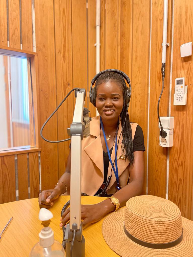 MaMaraSakit_V's tweet photo. This morning at @RadioMiraya breakfast show sharing highlights from our First Young South Sudanese Feminists Conference that happened last week under the theme: "Reclaiming My Voice, Amplifying Echoes of Our Resistance And Building A South Sudan That Works For Us" #MaMaraSakit https://t.co/qkhEm0XtXU