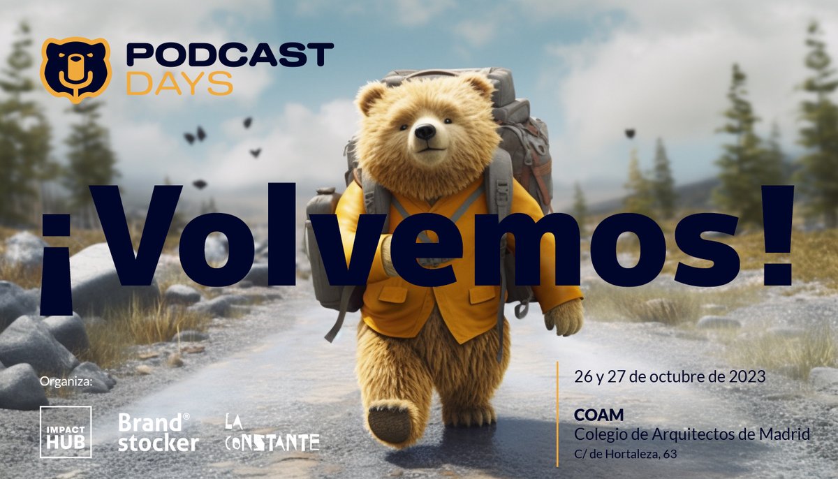 PodcastDays_'s tweet photo. #Podcast #PodcastDays #Podcasting #Podcaster #BrandedPodcast #Volvemos
.
https://t.co/n3KF5oIoUv https://t.co/V1Y4NsCyKM