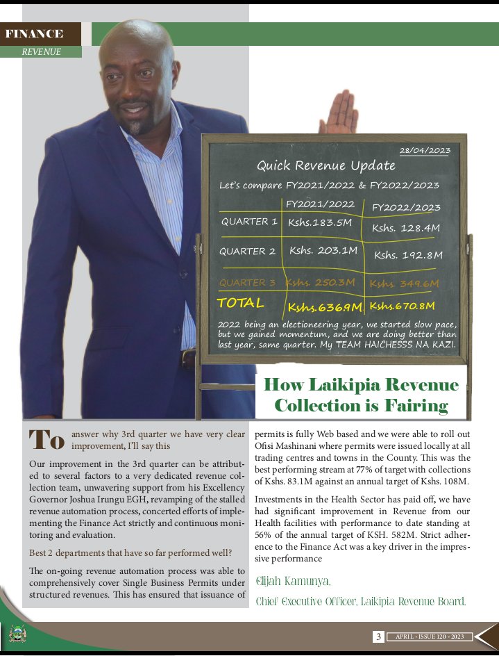 Laikipia_prince's tweet photo. What you Need to Know About Laikipia County! 
Get a Copy of the Monthly Newsletter!

#LCRB https://t.co/WEEndxm1g1