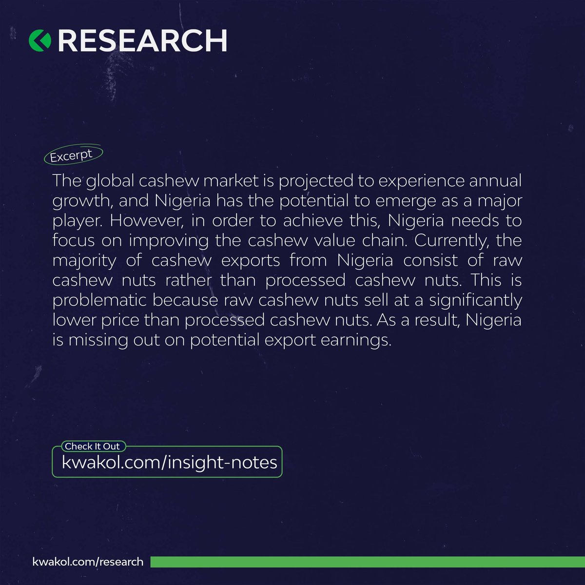 Kwakol Research on Twitter "On the Fourth Edition of Insight Note