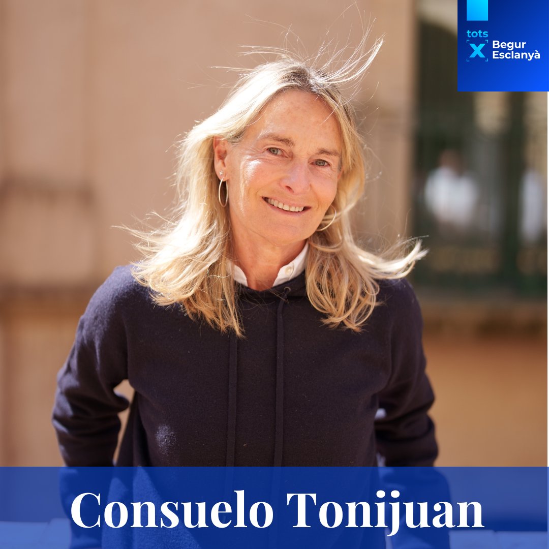 TotsxBegur's tweet photo. Consuelo Tonijuan és empresaria i mare de tres fills. Fa més de 30 anys que gaudeix de Begur. Participa en diverses entitats pels drets i equitat de les dones. La Chelo ocupa el 10è lloc a la llista.

#totsxlemporda #totsxbeguresclanya #municipals2023 #equip https://t.co/q0EfTsqlHr