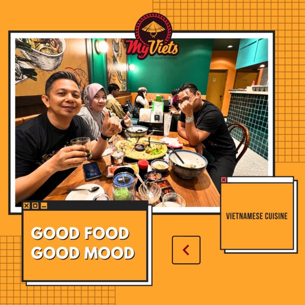 MyViets_my's tweet photo. Perut kenyang hati senang bila makan di MyViets.😆😆

Mood korang mesti automatic terangkat time makan dekat sini.😁😁

#myviets #goodfoodgoodmood #quoted #mood #happy https://t.co/rNZosczUbU