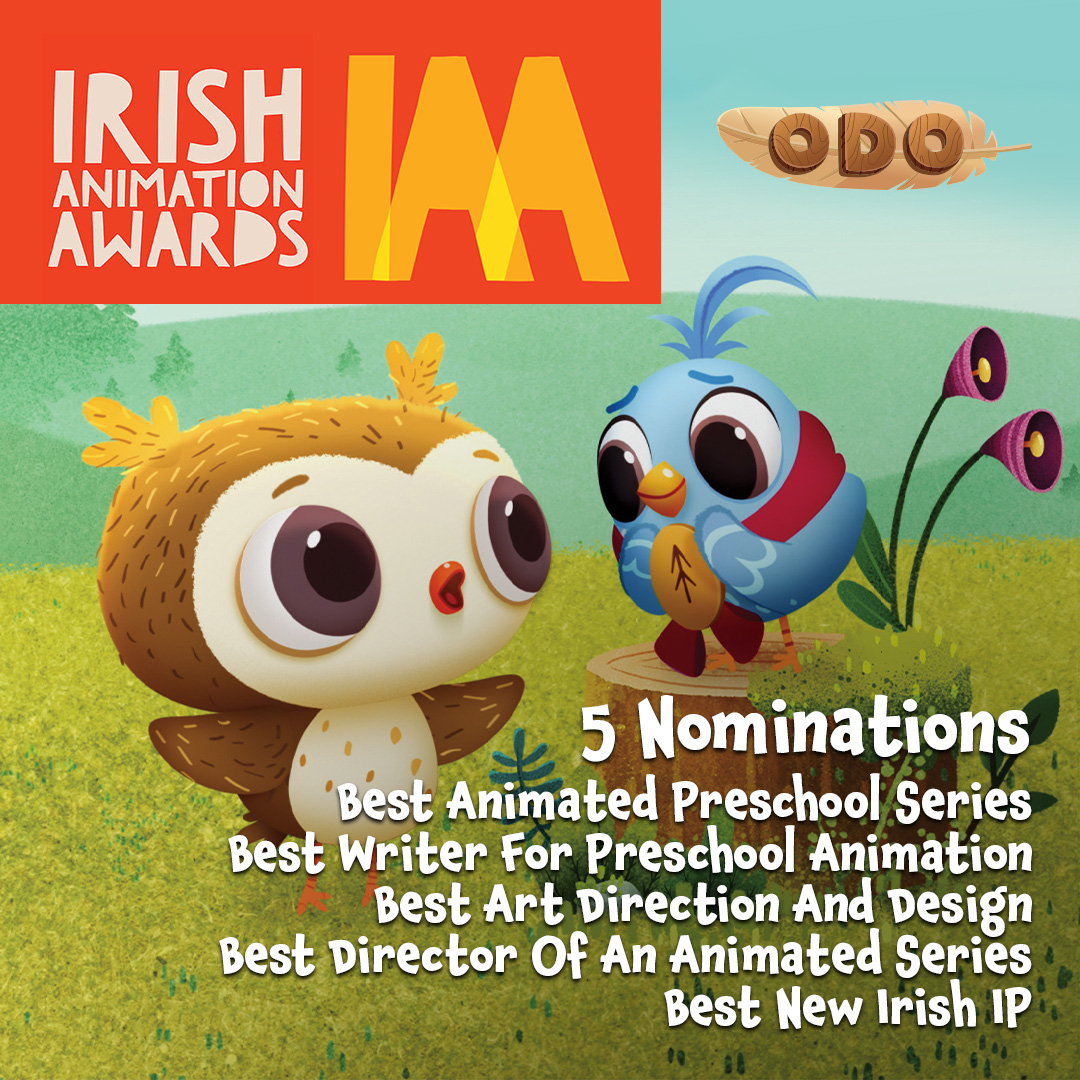 What a fantastic team we have here on #Odo. 5 (!!) nominations for the #IrishAnimationAwards 🎉🏆 

#IAA2023 @IrishAnimAwards