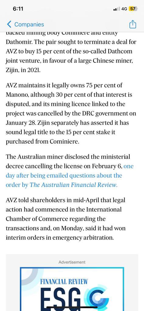 emil_jens's tweet photo. 🛑 Looks like @tommyr345 #AFR has been REMOVED or BANNED to print anything more on $AVZ 🛑 

Tells me AFR management knows @MariusMihigo and AVZ coming after him / them &amp; Boat !! https://t.co/o1AFE4JG5X
