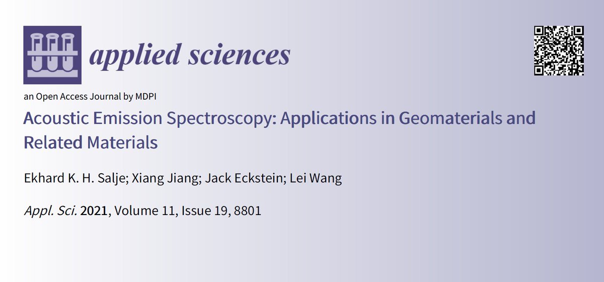 Applsci's tweet photo. 📢 Read our Review paper
📚 Acoustic Emission #Spectroscopy: Applications in #Geomaterials and Related #Materials
🔗 https://t.co/aftEHdex98
👨🔬 by Prof. Dr. Ekhard K.H. Salje et al.
🏫 @Cambridge_Uni
@CQU1929
#openacces #mdpiapplsci
@EncyclopediaMD1 @MDPIEngineering https://t.co/6DoJqcwczX