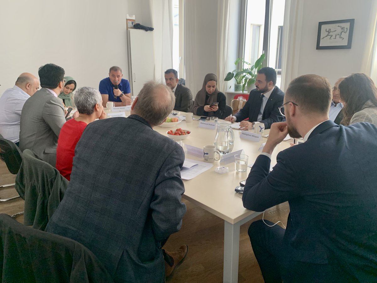 GPPi's tweet photo. Today, we were honored to host a @KASonline delegation of Yemeni civil actors at GPPi HQ!

GPPi's @SophieEbbecke kicked off the dialogue, which focused on current developments in #Yemen &amp; ways to strengthen 🇾🇪-🇩🇪 cooperation.

🙏 to all – we enjoyed learning with &amp; from you! https://t.co/kaZTHv8VQL