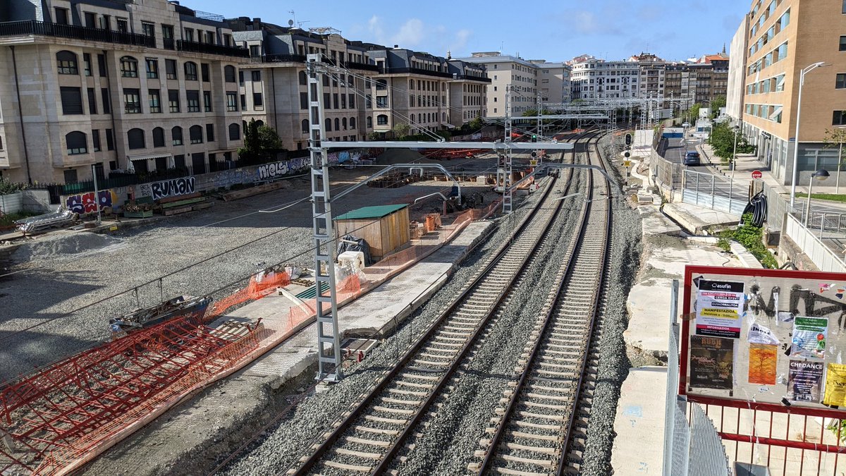 Nicholas Brooke on Twitter "The recently demolished San Sebastian station building. Soon high