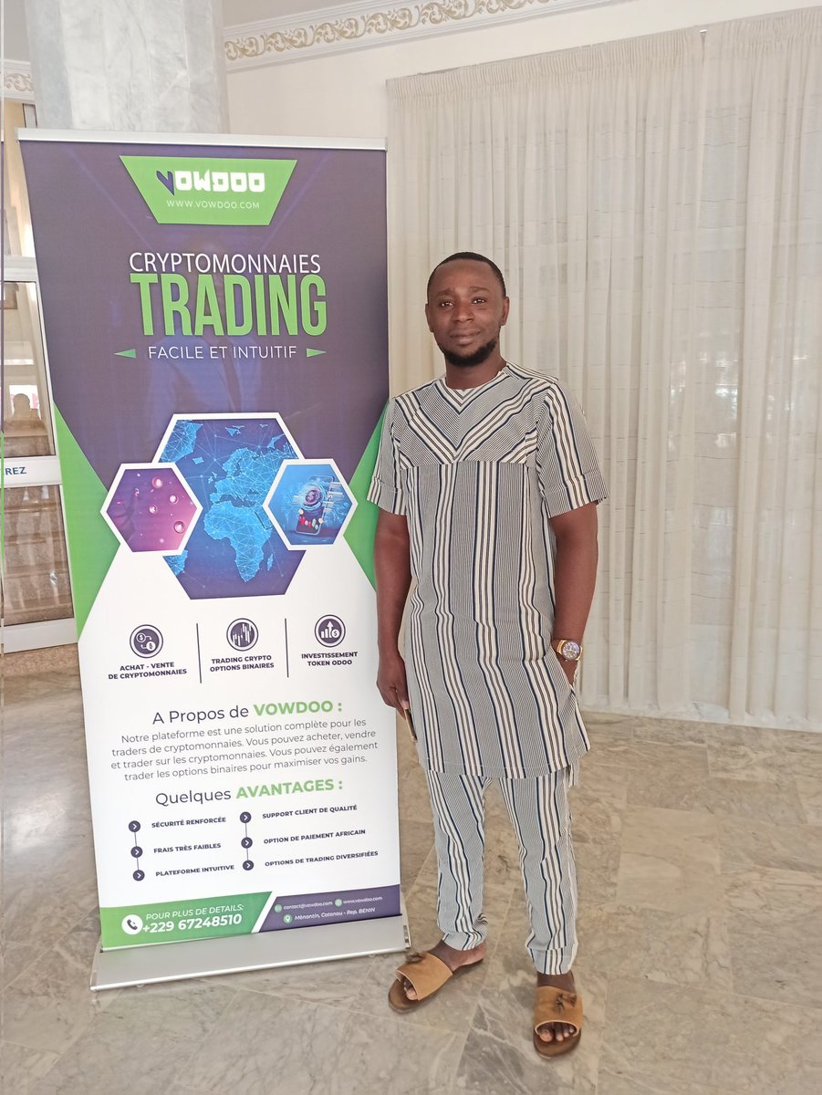 mascotteissa's tweet photo. Nous avons lancé #Vowdoo, notre plateforme d'échange de #cryptomonnaie ! Présentée lors de notre séminaire à Ouagadougou le 6 mai, elle représente une alternative compétitive aux géants du domaine, alliant innovation, sécurité et simplicité. https://t.co/J4oLpmPy8K