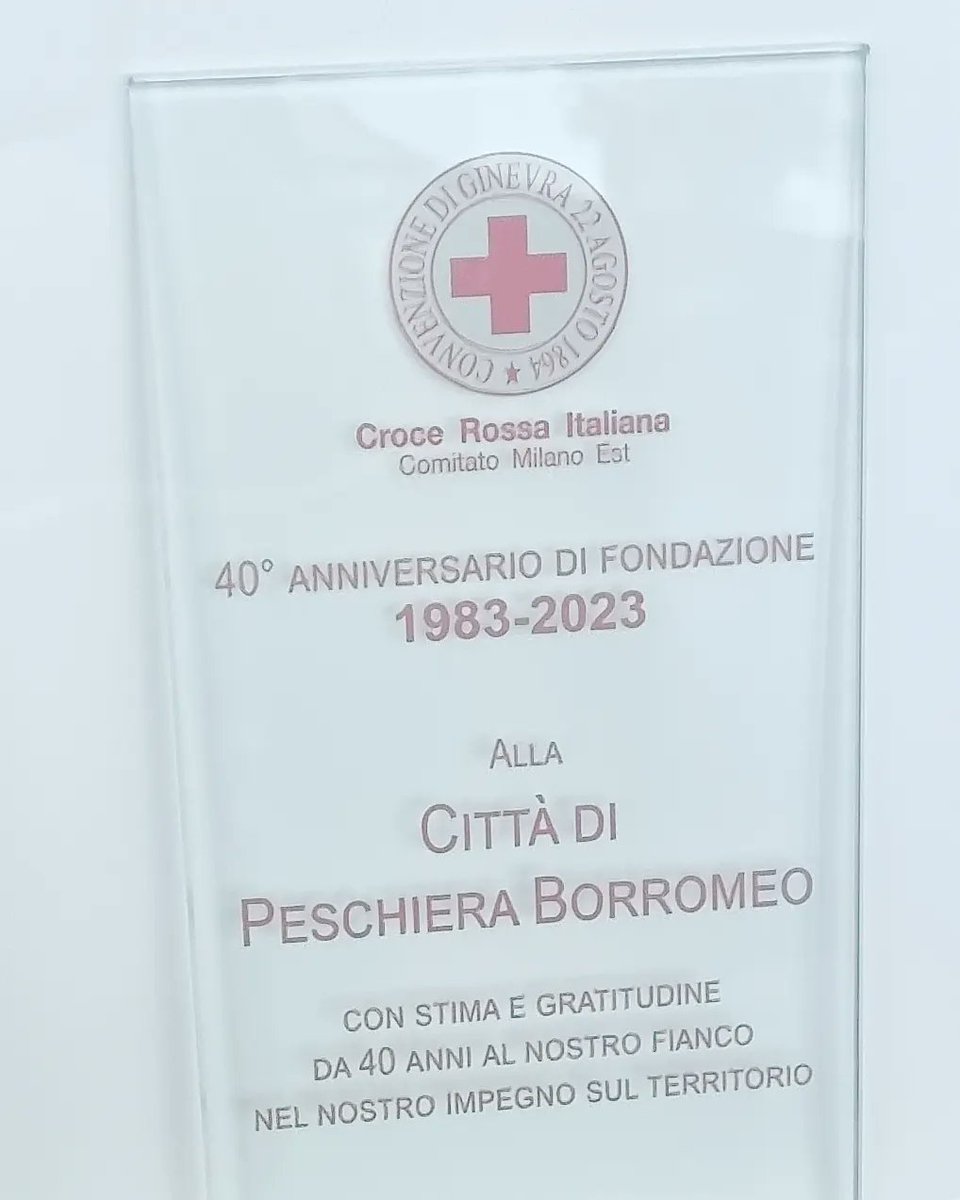 AugustoMoretti6's tweet photo. Grazie a Croce Rossa Italiana - Comitato Milano Est Peschiera Borromeo per questa targa davvero gradita

Stima e gratitudine sono reciproche 🇮🇹❤️ https://t.co/H4eaGKIodX