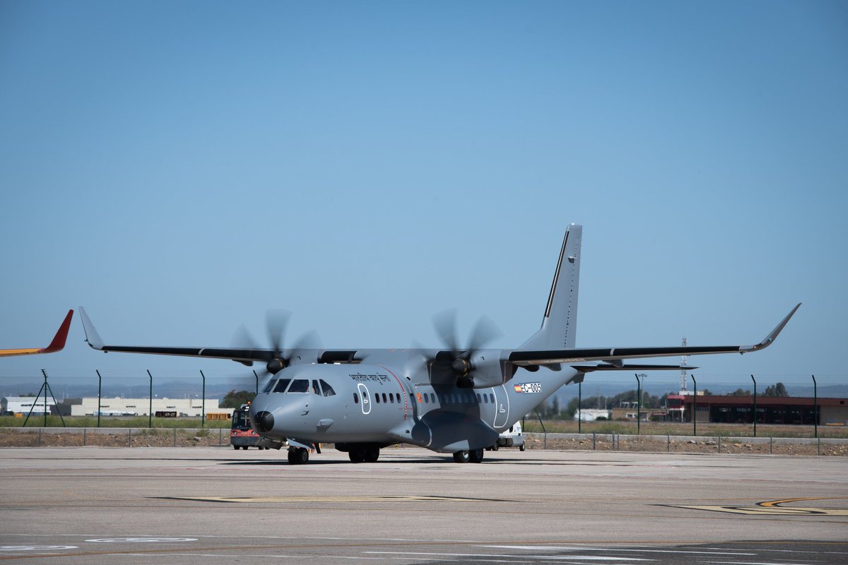Defence_Squad_'s tweet photo. The first C295 for India has successfully completed its maiden flight, marking a significant milestone towards its delivery by the second half of 2023.
#C295 #IndianAirForce #IAF https://t.co/IwyLAK8i4p