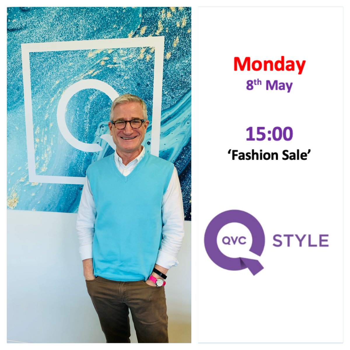 PatrickHHoy's tweet photo. FASHION SALE TIME!
Join me today - Monday - at 3pm on the @QVCUK Style channel...where EVERY item will be on sale...AND if you like, you can use the Code SALE4Z to spread the payments out over 4 months!
#QVCUK #StyleChannel #FashionSale #CodeSALE4Z #FunAndFashion https://t.co/6fQX7oG1rw
