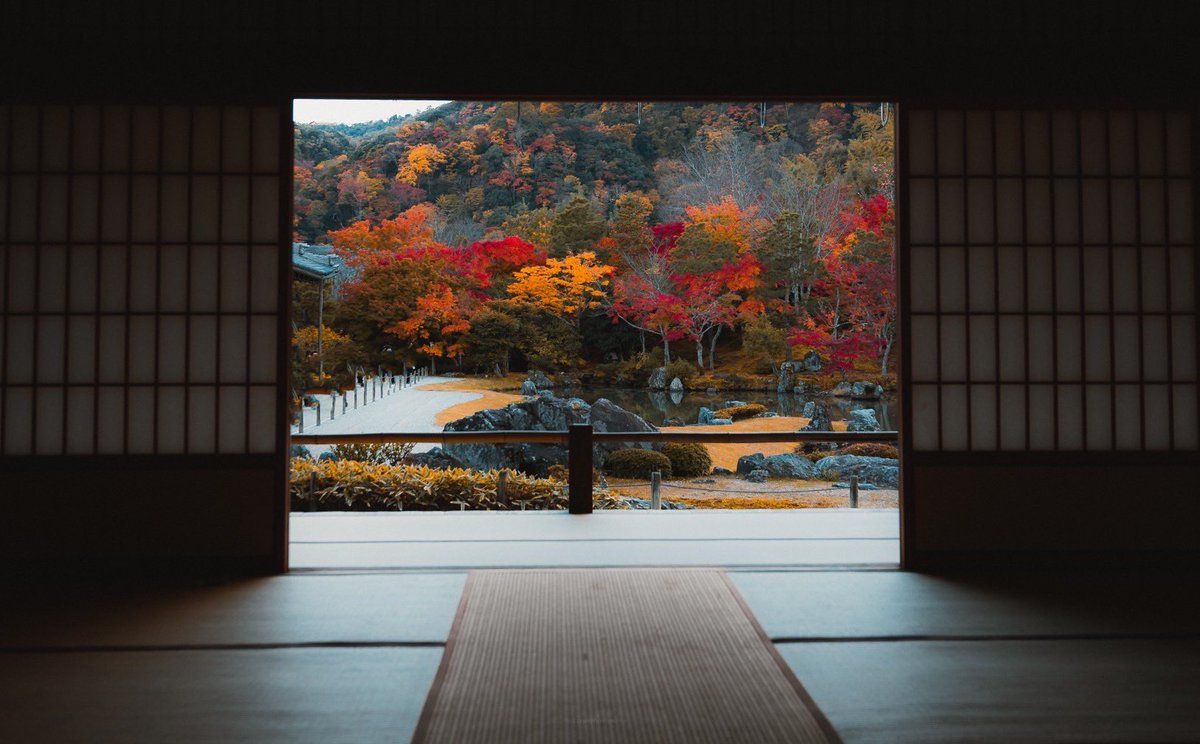 kwekuloner's tweet photo. Autumn leaves 🍁 

📍Tenryu-ji temple, Kyoto https://t.co/d8S65YgkpF