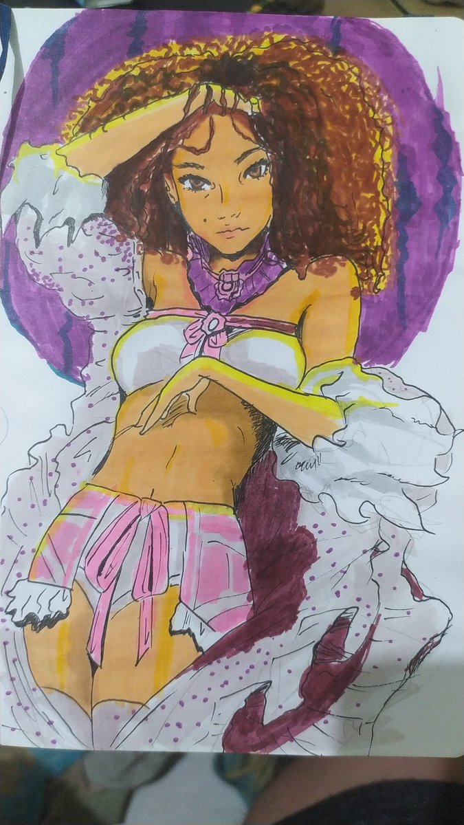 HueGabo's tweet photo. @JasminDarnell Your art and poses inspires me. I used that one drawing of yours as reference to that one I did, hope you like it, keep doing your beautiful/gorgeous art ☺️ https://t.co/cNLGgYMyap