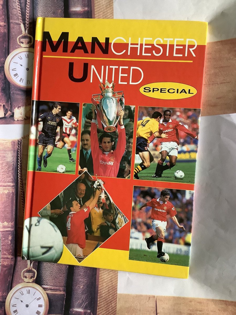 WatsonsVintage's tweet photo. NEW LISTING A Fun Retro Gift for a #ManU Fan in my #etsy shop: #Vintage #1994 'Manchester United Special' Annual - Full of Fantastic Soccer/Football Action - Retro Annual - Fun Man Utd Fan Birthday Gift https://t.co/K6XZkFaCzf #TheRedDevils #FootballFanGift #SoccerFanGift https://t.co/sBfrdonOCE
