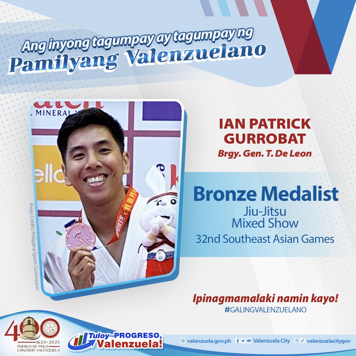 Valenzuela City on Twitter "Congratulations to Ian Patrick Gurrobat of Brgy. Gen. T. De Leon