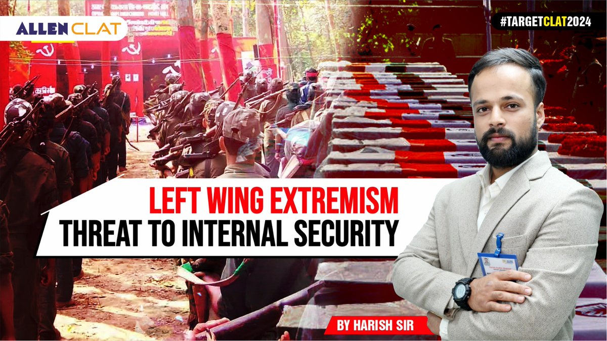 ➡️ India has been facing the issue of Maoist disturbances along with border insurgencies, this video's explains the background and motive of naxalism movement in India.'

🔴Watch more: youtu.be/tnDQVCMBvLc

#LeftWingExtremism #CurrentAffairs #CLAT #HarishSir #currentaffairs