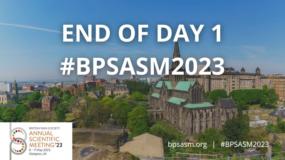 BritishPainSoc's tweet image. End of Day 1 of #BPSASM2023!

We look forward to seeing you again tomorrow at 08:00!