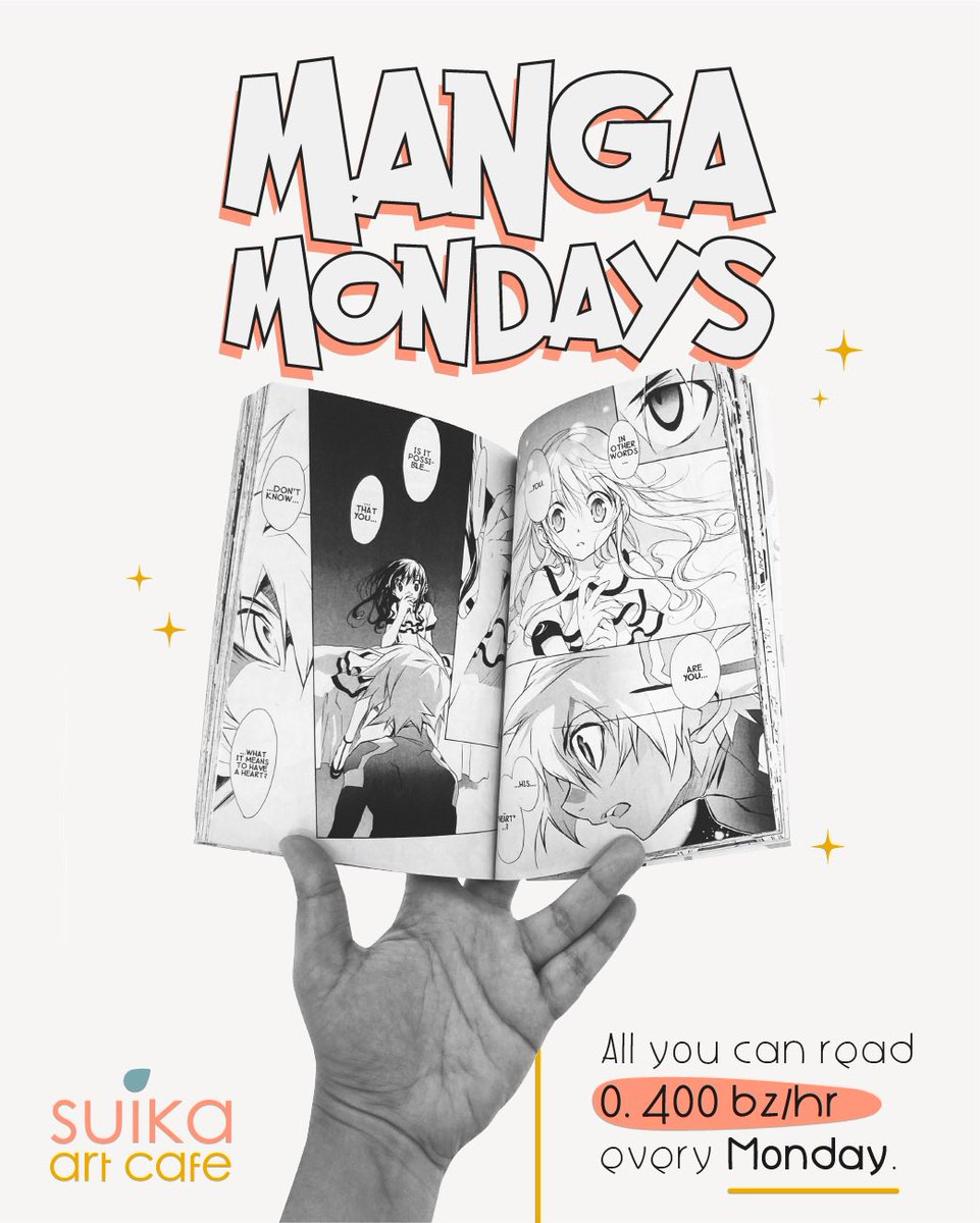 A good day to read a good book & chill 🍹#MangaCafe #MangaMonday