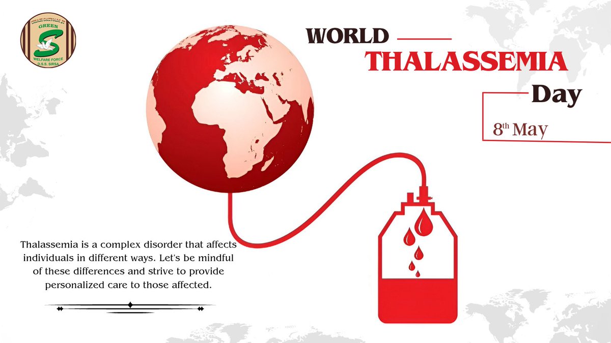 GreenSwelfares's tweet photo. Blood donation is a simple yet powerful way to make a difference in the lives of thalassemia patients. Let's all come together on #WorldThalassemiaDay and donate blood to support those in need. https://t.co/BwDk89PfAq