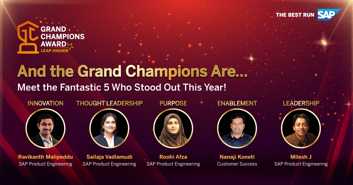 Congratulations to our Champions for their outstanding performance and inspiring work! Your commitment to innovation is remarkable &amp; we are proud to witness your journey. 

Keep pushing the boundaries. 

@milesh_Jamburao <a href="/vadlamudisail/">Sailaja Vadlamudi</a> <a href="/RoohiAfza/">Roohi</a> Ravikanth Malipeddu Nanaji Koneti