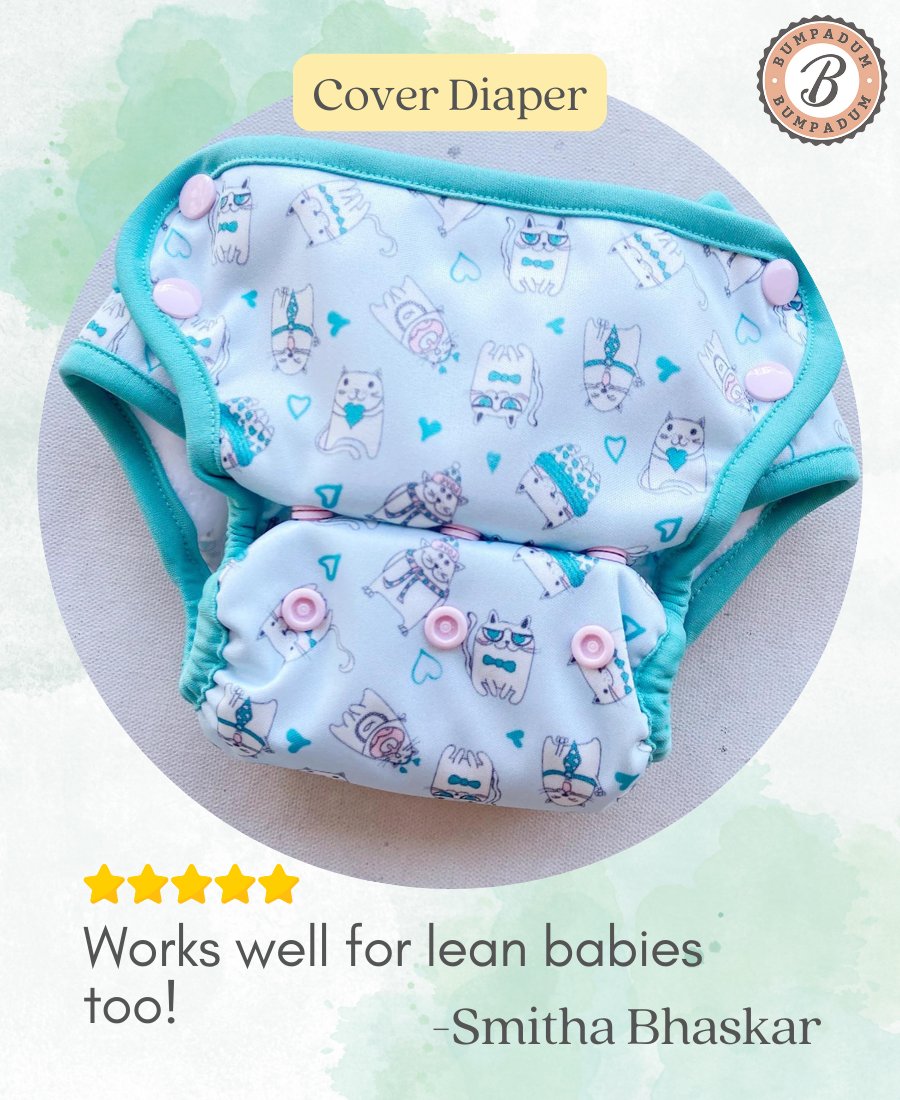 bumpadum's tweet image. Thanks for your feedback! 
Our Cover Diaper works great for lean babies too. With customisable absorbency, adjustable size settings, and dry feel flaps, it's perfect for your baby's needs. 

Thanks for choosing Bumpadum!
#clothdiapers #reusablediapers #ecofriendly #babygear