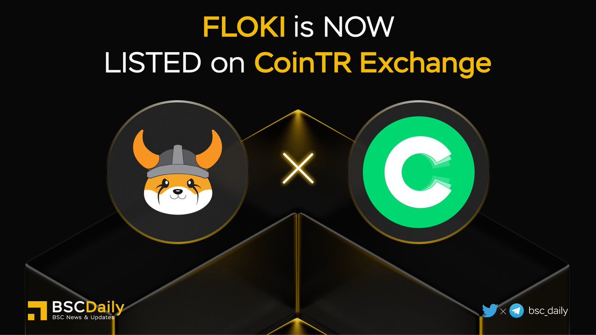 bsc_daily's tweet photo. 🎉 @RealFlokiInu is Now Listed on @CoinTRpro 🔥

#Floki is the people's cryptocurrency and utility token of the Floki Ecosystem!🔥

#COINTR - offering real-time observation data tools that allow users to get trading information one step faster.

Read more👇

#BNB #BSC #WEB3 https://t.co/JKiD1GTY8o