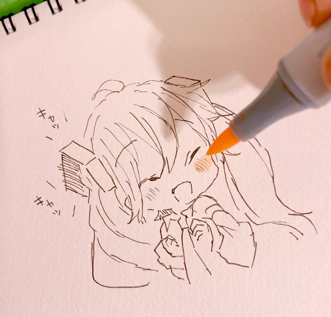 初音ミクを塗る
