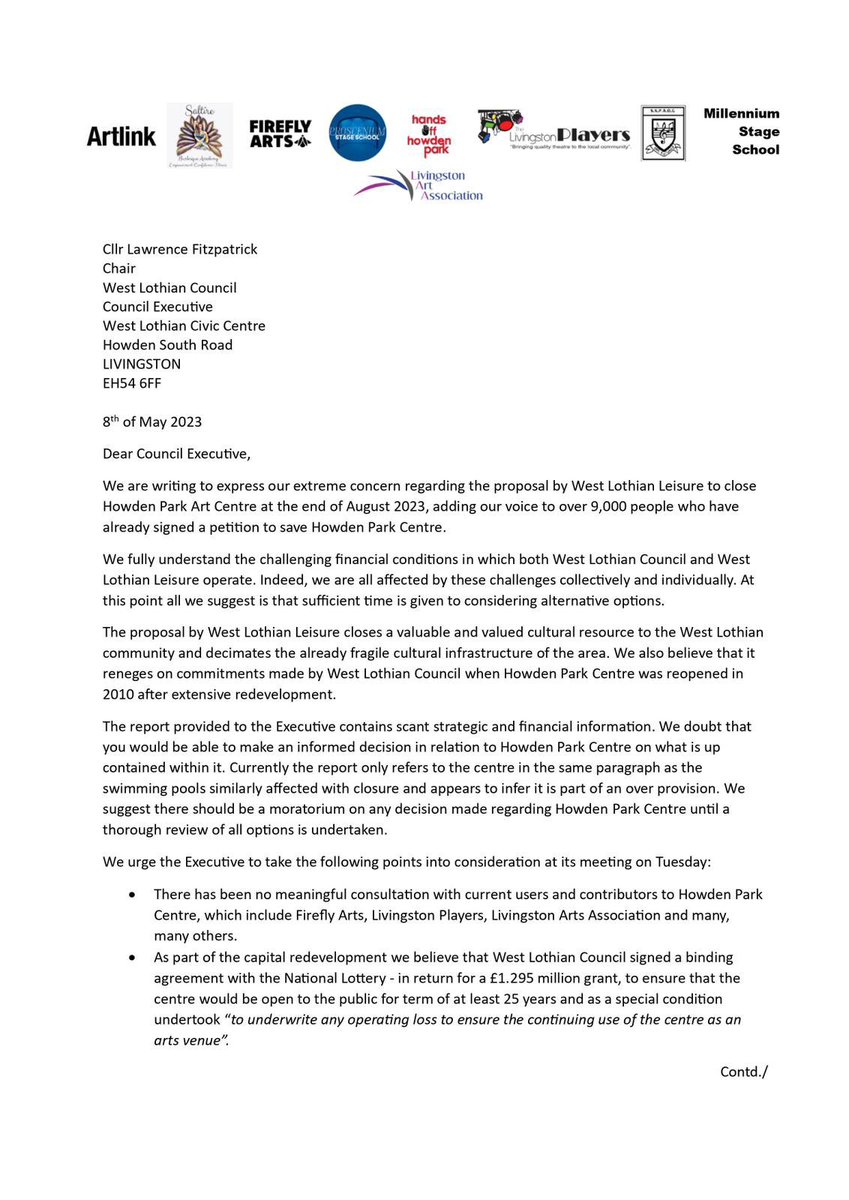 HandsoffHPC's tweet photo. A letter issued today to Councillor Fitzpatrick who is the Chair of the WL Council executive https://t.co/LB33bevlYt