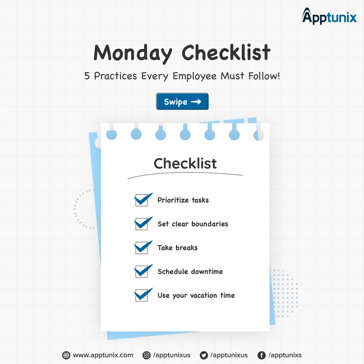 For many people, Monday means a loss of freedom, a messed-up work rhythm, and a return to an unhappy situation.
Let's change this mindset and say something positive about the new week.
Here is your #HealthyMonday checklist to help you get through it.
.
.
.
#monday #mondayvibes