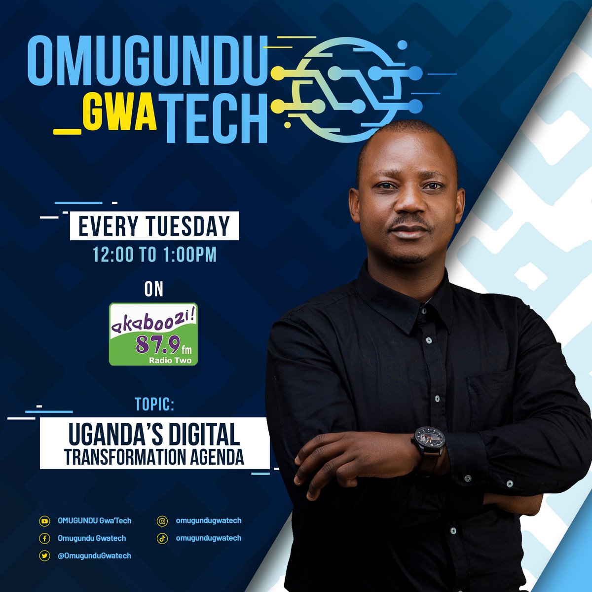 OmugunduGwatech's tweet photo. Learn more about the  #Ugdigitaltransformationagenda 
through out may! #egovernment by @NITAUganda1 online company registration by @URSBHQ #epasport by @mia_uga #elearning by @Educ_SportsUg  #nationalID @NIRA_Ug @PoliceUg @UCC_Official @UCC_ED @CHRISBARYOMUNS1 https://t.co/zOJW4IP2KL