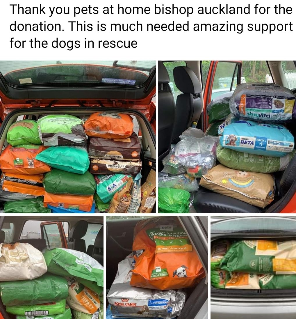 Many thanks to @PetsatHome #BishopAuckland for your very much needed #donation to our North East Region. Thank You