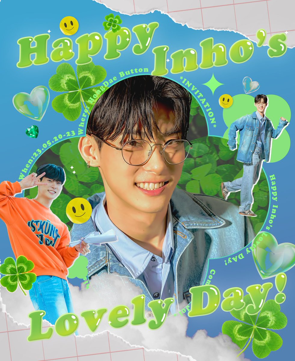 HBD_INHO_960523's tweet photo. 🍀𝟐𝟎𝟐𝟑 𝐈𝐍𝐇𝐎 𝐁𝐈𝐑𝐓𝐇𝐃𝐀𝐘 𝐂𝐀𝐅𝐄 𝐄𝐕𝐄𝐍𝐓🍀

인호의 28번째 생일을 축하하기 위해 생일카페 이벤트를 진행합니다

🗓️05.20-05.23
📍 카페 홍대버튼

#따스하게_피어난_봄날의_인호
#HAPPY_INHO_DAY
#DEAR_LOVELY_INHO

#인호 #INHO #BLK #팀15시 https://t.co/bzDSlQI9UA