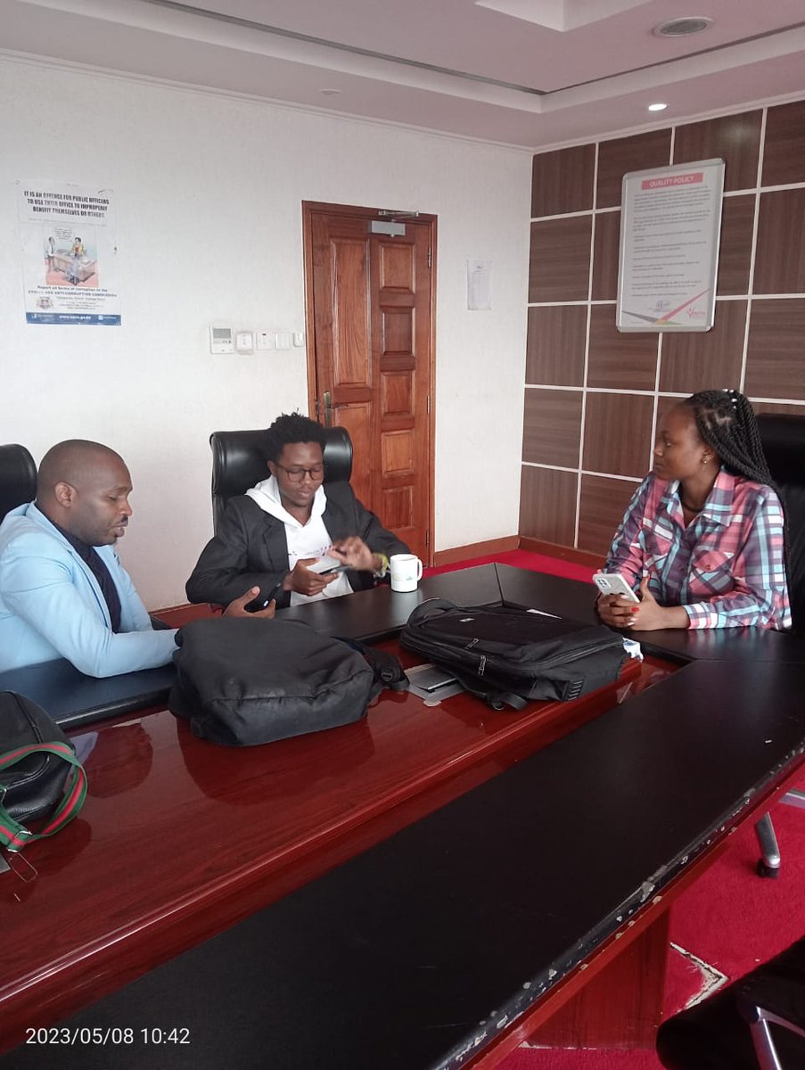 SocietyDps's tweet photo. Today @SocietyDps Youth League had a meeting with  Mr. Morris Otieno and Mr. Julius Ireri of @YouthFund_Ke at the FUND Headquarters to discuss member empowerment through financial literacy trainings @Gillyi @RhayanOK @levi_mulwa https://t.co/udZ9DYFSdT