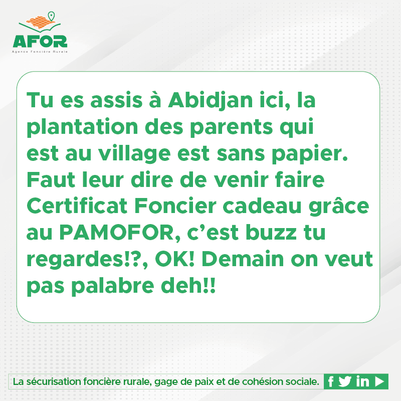 AgenceAFOR's tweet photo. Informez les parents #aujourdhui nous protège #demain.
Faut pas quelqu'un va venir conjuguer dans nos oreilles après! 
Bon début de semaine à à toutes et à tous !
#afor_civ
#pamofor
#sécurisation https://t.co/sQLDEiHZ1A