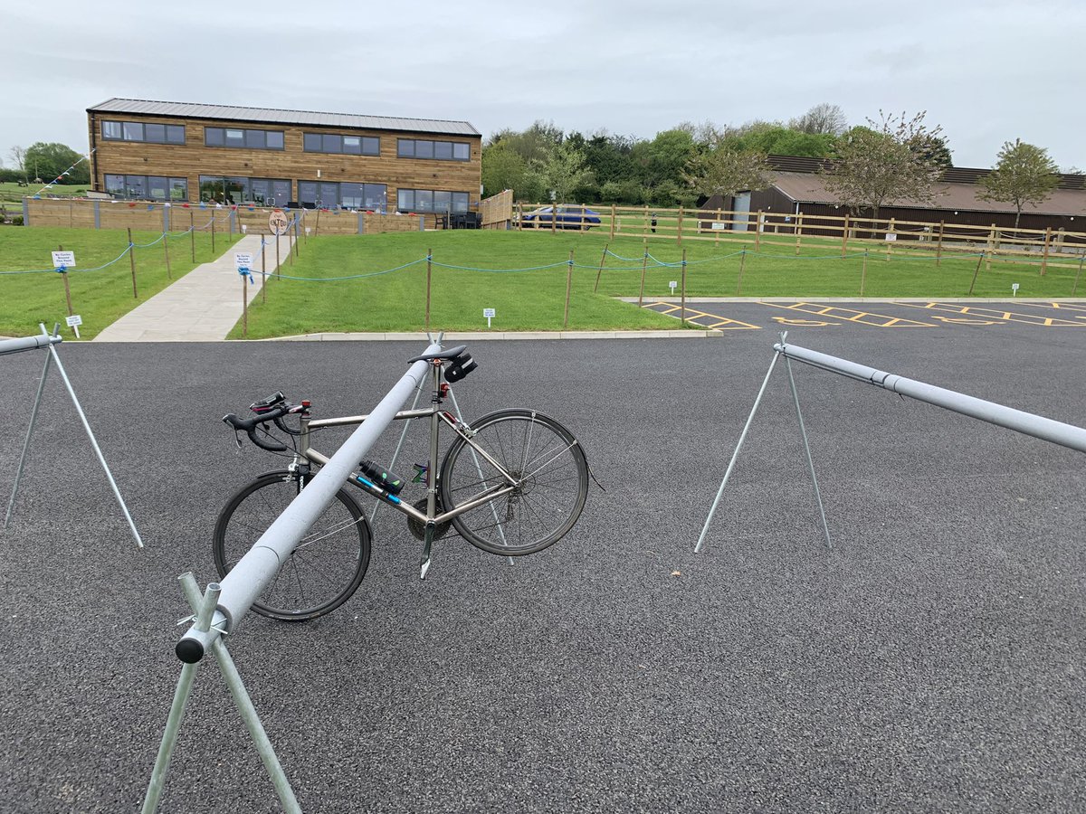 ColinWi19071929's tweet photo. The only cyclist in the Cafe. All afraid of the rain to come. 
Perfect no wait for coffee. https://t.co/0BbT7gHMVd