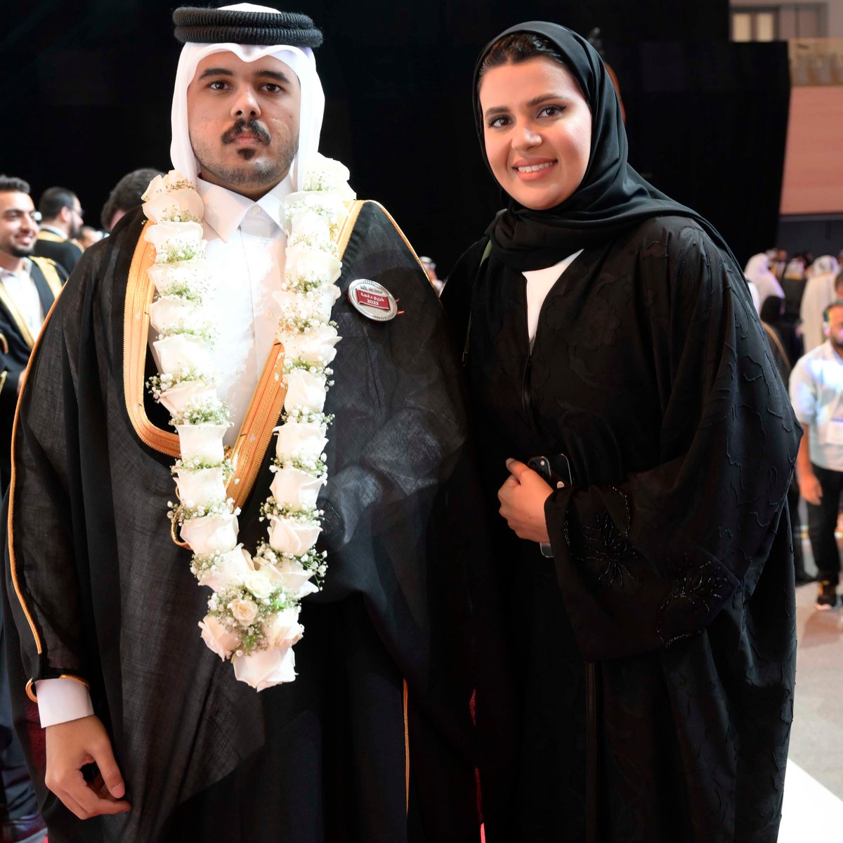 QatarUniversity's tweet photo. لا شك أنَّ الجامعة وهي تحتفل بتخريج دفعتها 46 من خريجيها، تؤرخ لمسيرةٍ تاريخيةٍ امتدَّت عبر عقود، ساهمت خلالها الجامعة في تعزيز التنمية والازدهار بدولة #قطر من خلال رفد سوق العمل بالخريجين الأكفاء.

مبارك تخرجكم 
#حفل_تخريج_جامعة_قطر_2023 https://t.co/2h4MPVNl5n