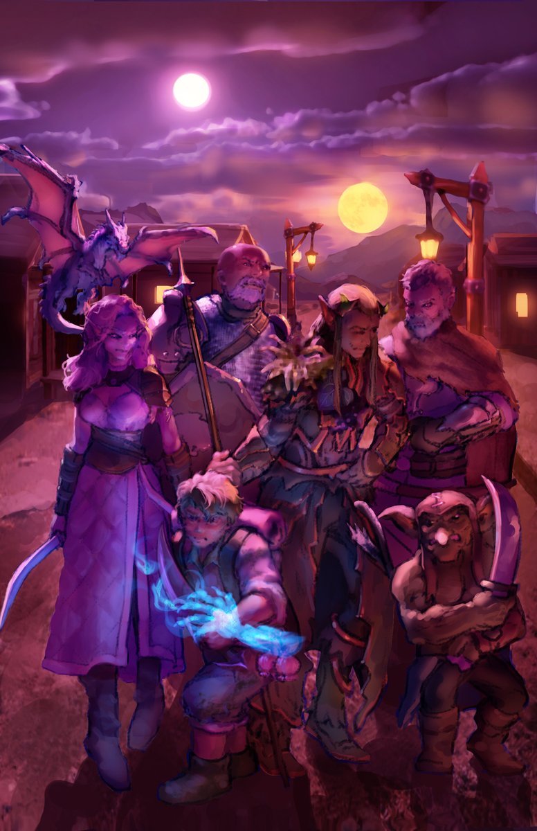 Sho_Xo8's tweet photo. Old DnD commission art https://t.co/PjRkmCLQi2