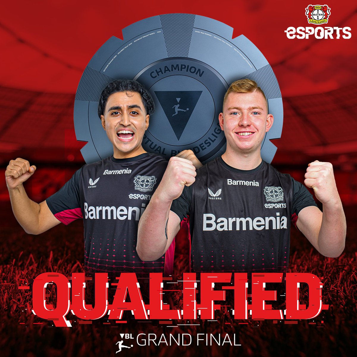 b04esports's tweet image. THEY DID IT! 🔥🎉

After a good performance from @marclandwehr  and @FurkyPlayz both have qualified for the @vbl_official Grand Final!

Well done boys! 💪💯

Sadly for @_Bulji the tournament was over after Round 4 in the Swiss Mode. 

@bayer04fussball | #B04ESPORTS
