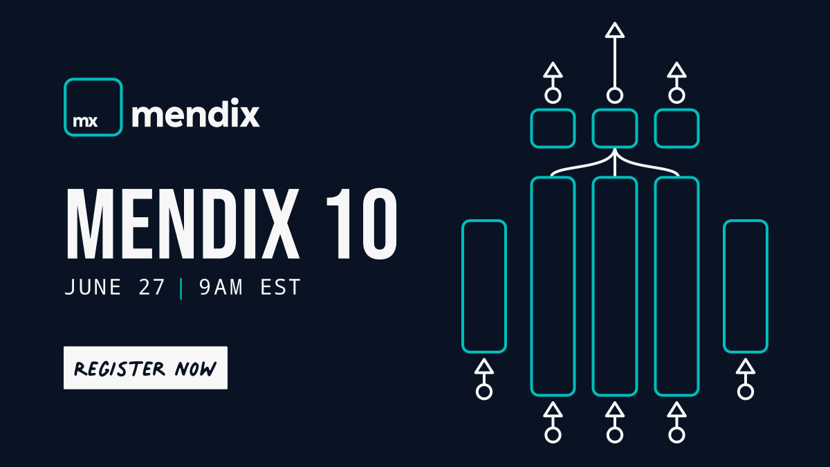 Mendix's tweet photo. Join us on June 27, for the official launch of Mendix 10. Get an up-close look at how our platform will help you collaborate more smoothly and accelerate digital transformation. 

Sign up today to save your spot.
#Mendix #Mendix10

https://t.co/FGAusDMbsO https://t.co/dwT2TLUwLD