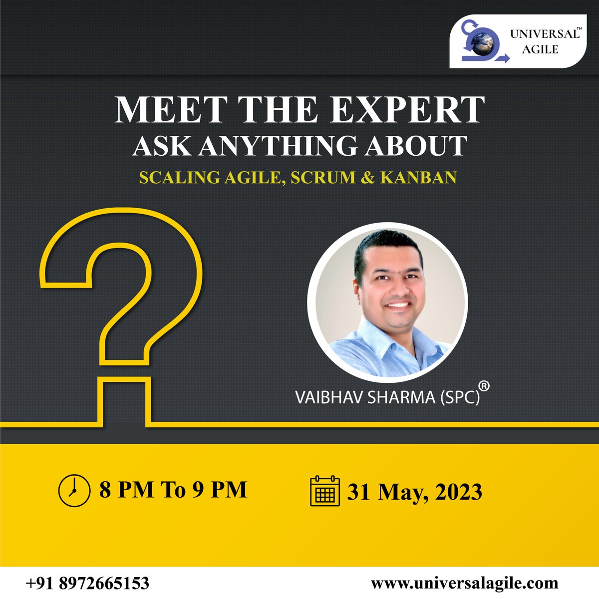 UniversalAgile's tweet image. Exciting news!
We're organizing a free "Ask Me" session on #scalingagile #scrum and #kanban
Register now to secure your spot!
academy.universalagile.com/page/ask-me-an…
#Universalagile #SAFe #ScaledAgileFramework #developers #AgileTransformation #BusinessAgility #projectmanagement #leaders