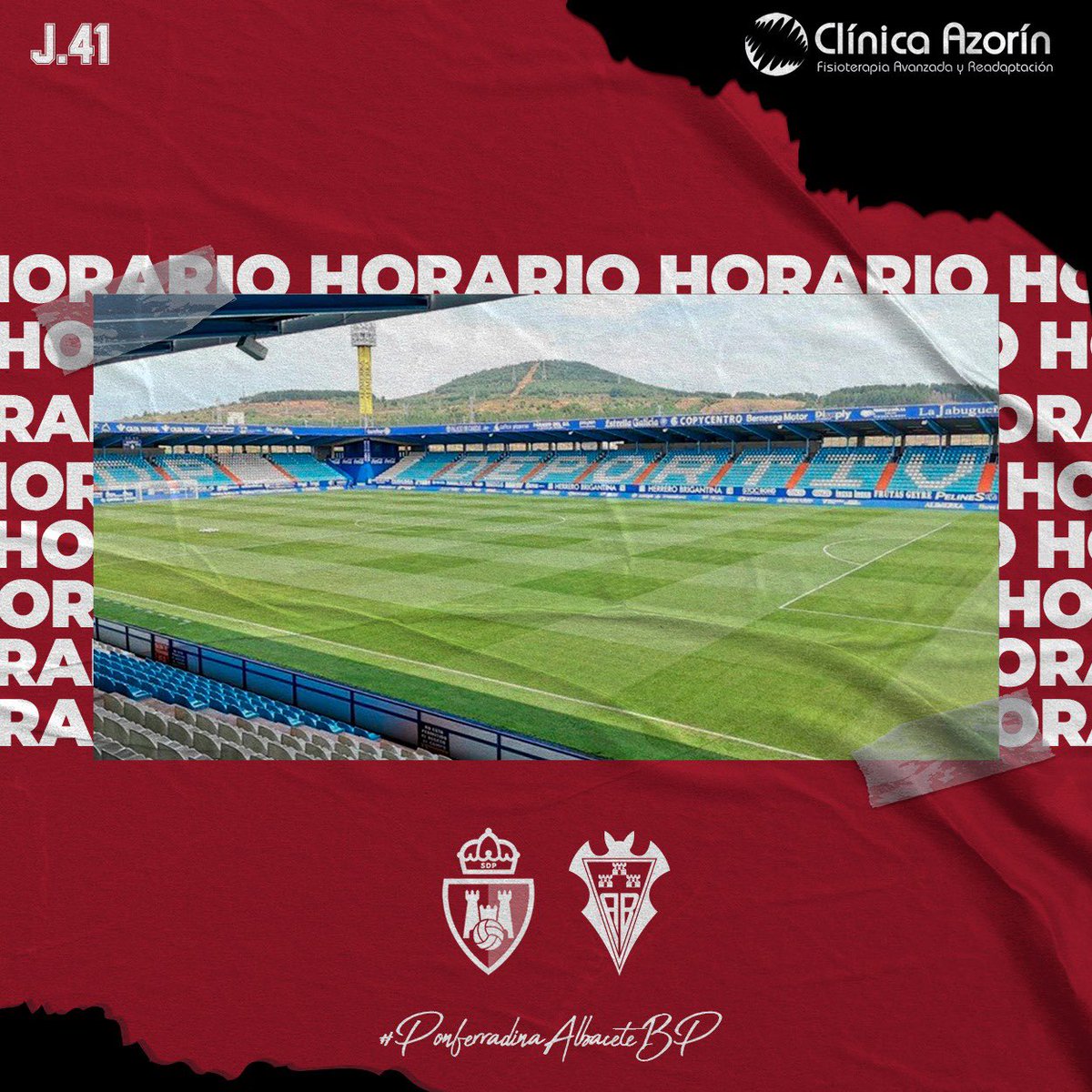 AlbaceteBPSAD's tweet photo. ⚽️ | Jornada  4️⃣1️⃣

🆚 @SDP_1922 
🏟  El Toralín 
🗓 Sábado, 20 mayo 
🕡 18:30 horas

#PonferradinaAlbaceteBP https://t.co/V5PqoCoOxS