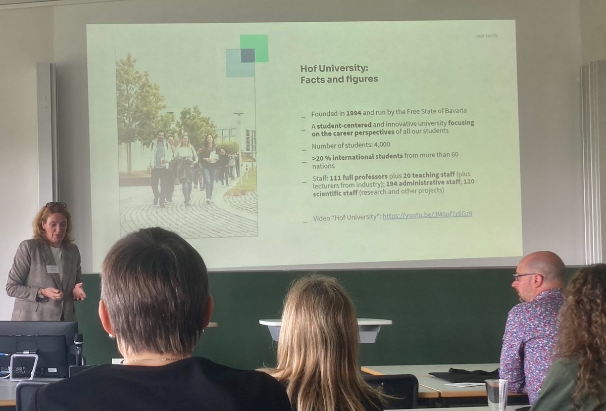clausatz's tweet photo. The International Teaching Week #ITW 2023 has started at #HofUniversity. We have 27 guest lecturers from 13 different countries. Great to have @dgrigar and @tzagara among them. https://t.co/dGHcloHDfv