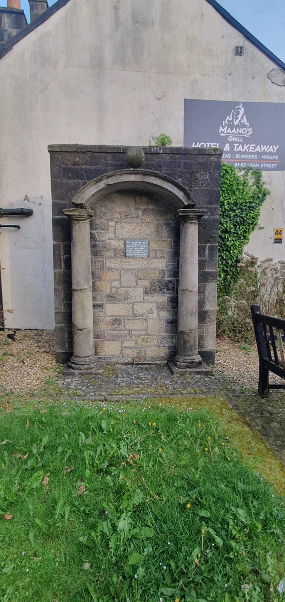 A doorway made by Thomas Telford when he was an apprentice at Langholm